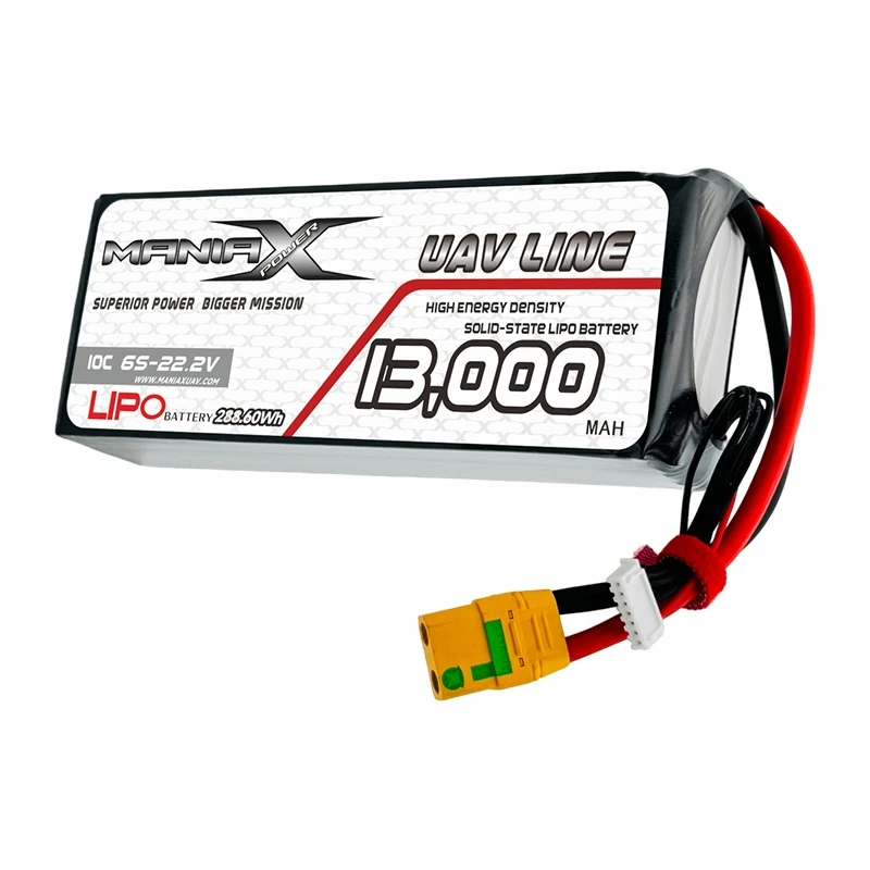 ManiaX Solid-Talaith Lipo 6S-22.2V 13,000mAH 10C Drone & Batri UAV