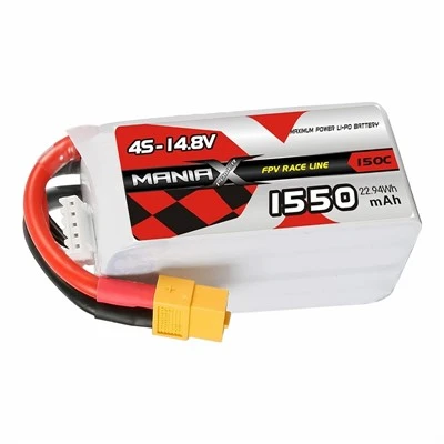 4S-14.8V 1550mAh 150C FPV Rasio Batri Lipo