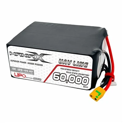 ManiaX Solid-Talwr Lipo 12S-44.4V 60,000mAH Drôn 10C a Batri UAV