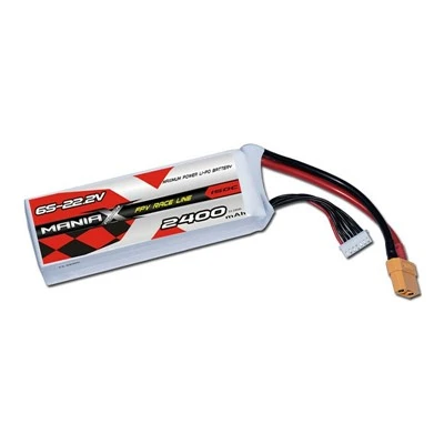 6S-22.2V 2400mAh 150C FPV Rasio Batri Lipo